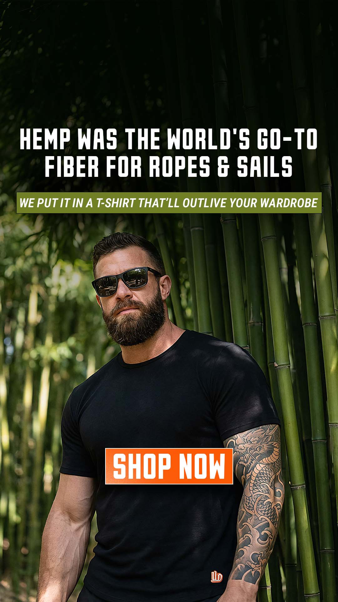 Real Men Wear Hemp. Lifetime Warranty.